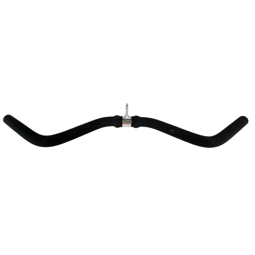 Puxador Curvo Duplo 70 cm Revestido Preto Maciço com Giro