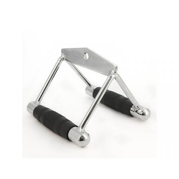 Kit Puxadores Cromado Crossover Musculação 5 Peças