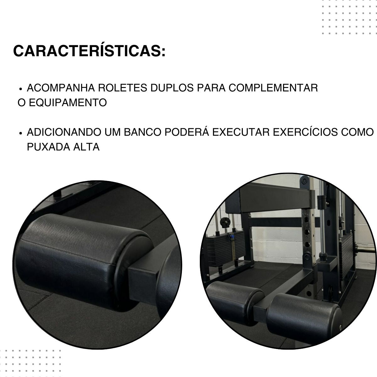 Rack Multifuncional com Smith 80 kg de Carga Linha Hard