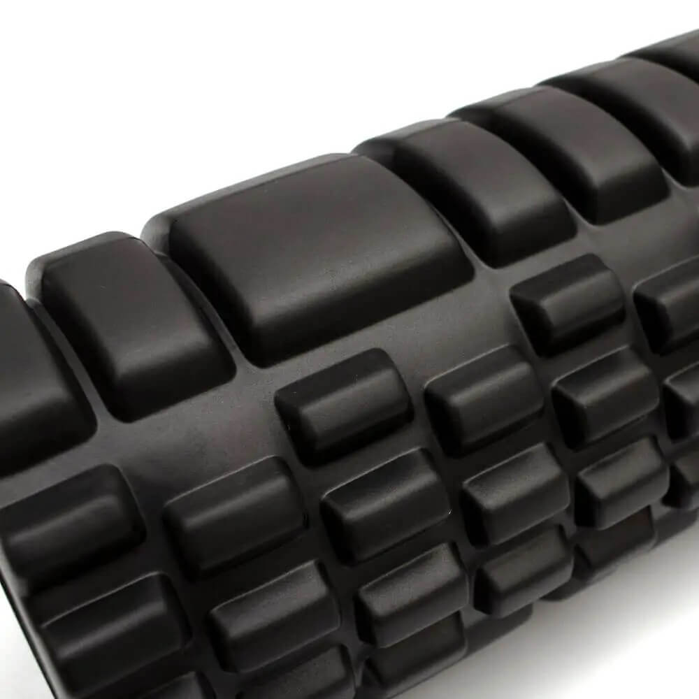 Miofacial Rolo de Massagem e Relaxamento com Ranhuras Preto