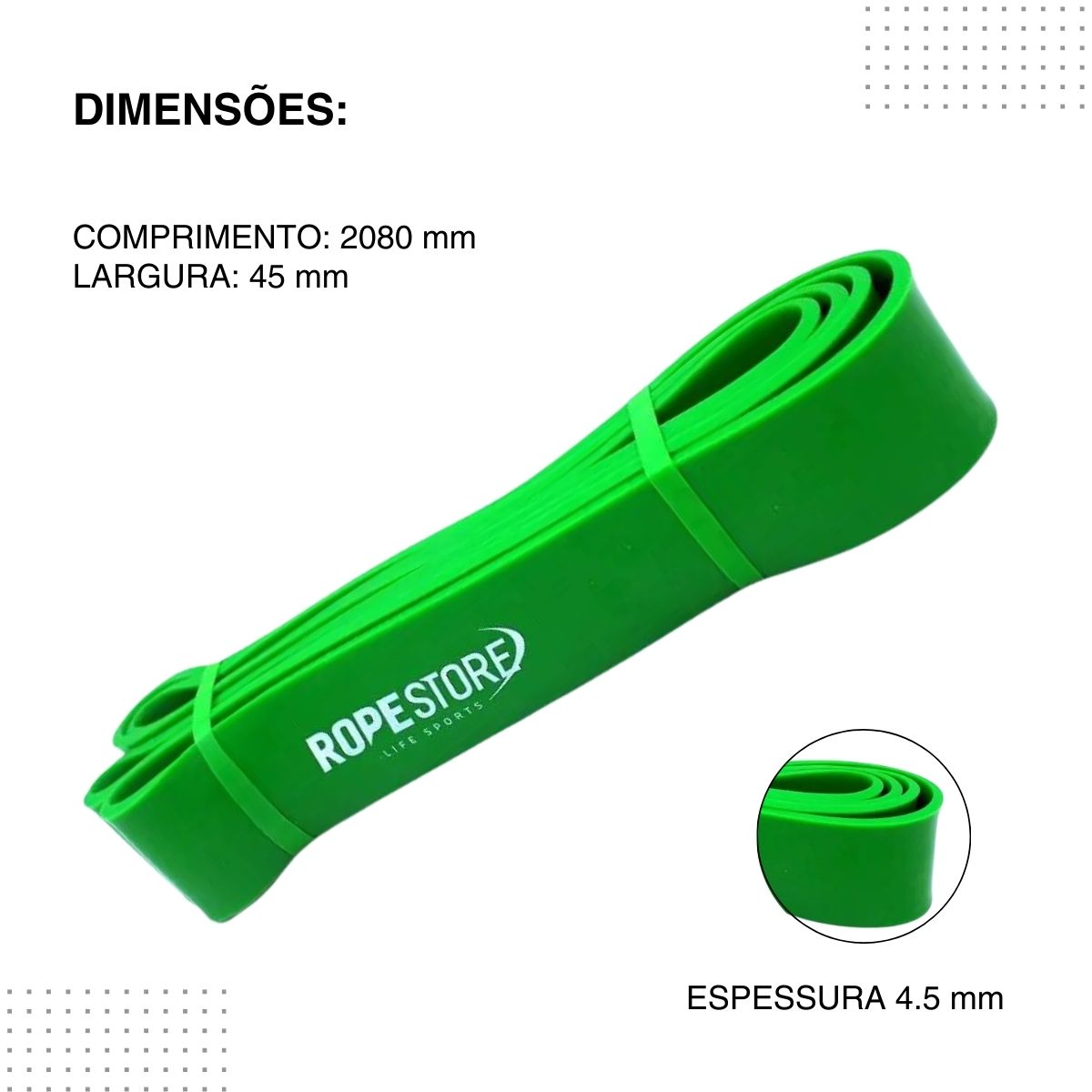 Super Band Forte Verde 4.5 Rope Store