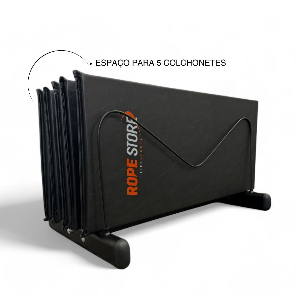 Expositor Suporte para 5 Colchonetes Preto