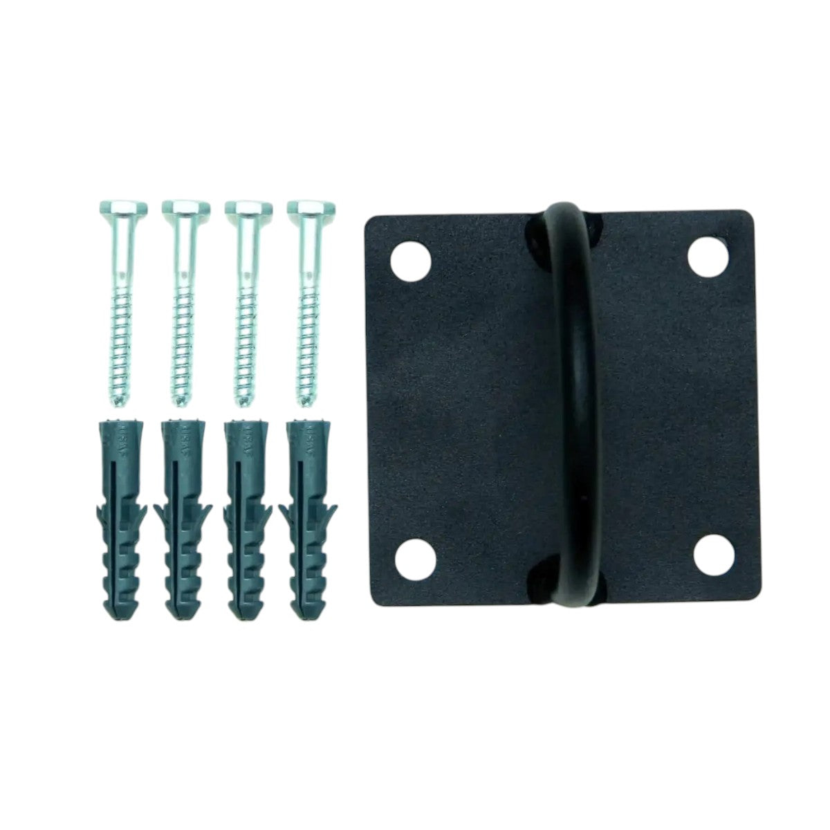 Kit Suporte Para Corda Naval Preto Fosco