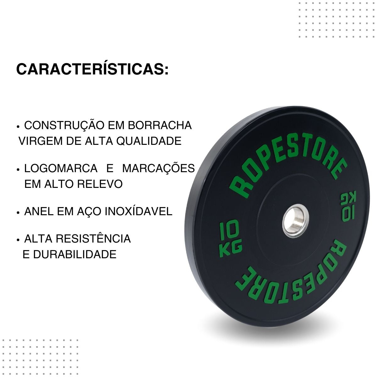 Anilha Olímpica Bumper Preta
