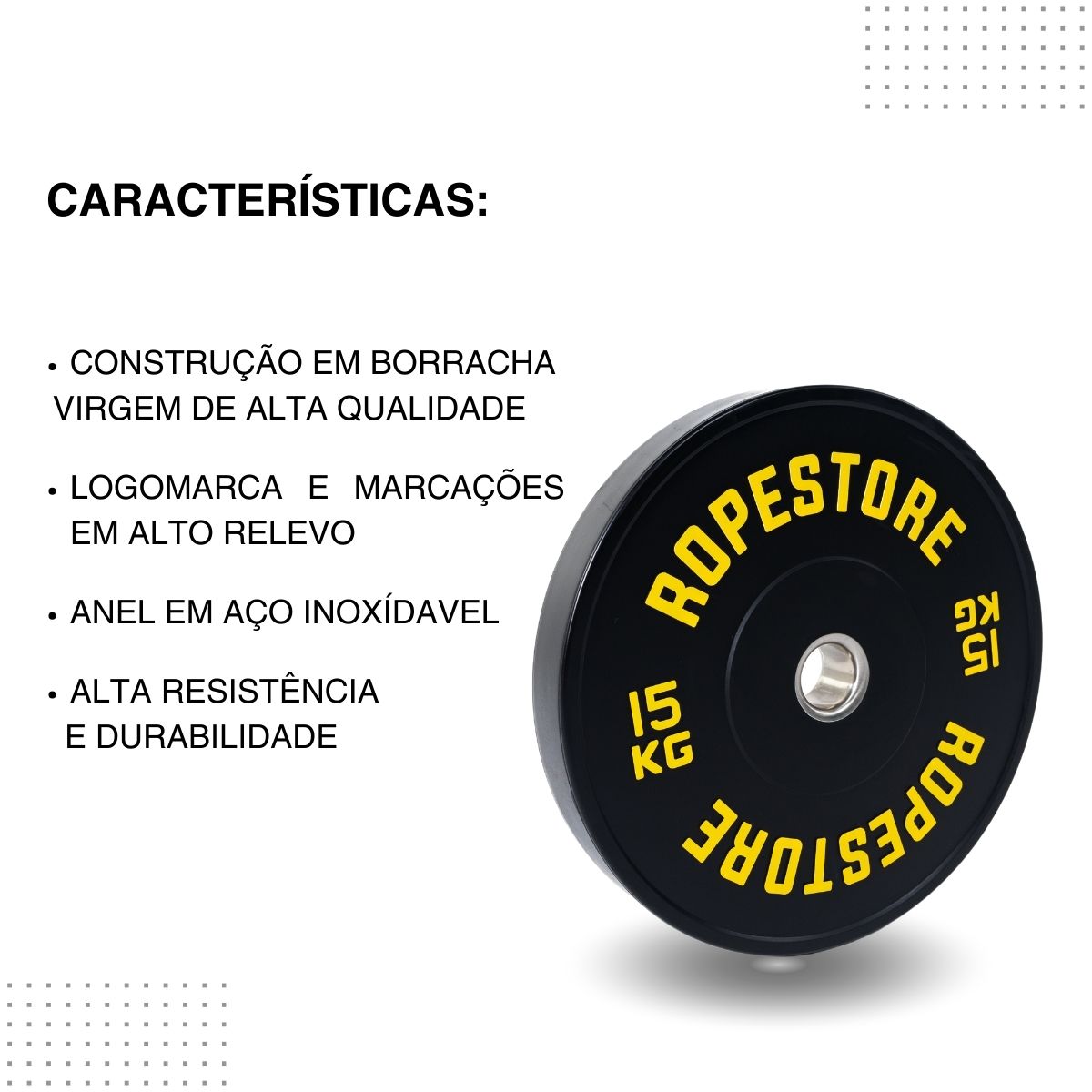 Anilha Olímpica Bumper Preta