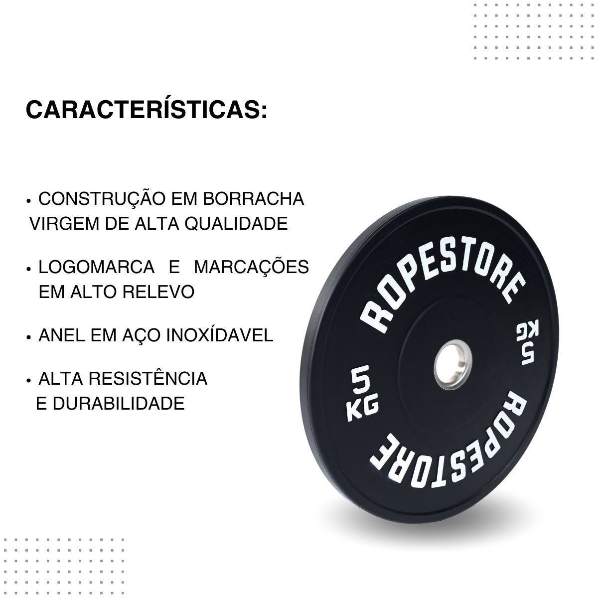 Anilha Olímpica Bumper Preta