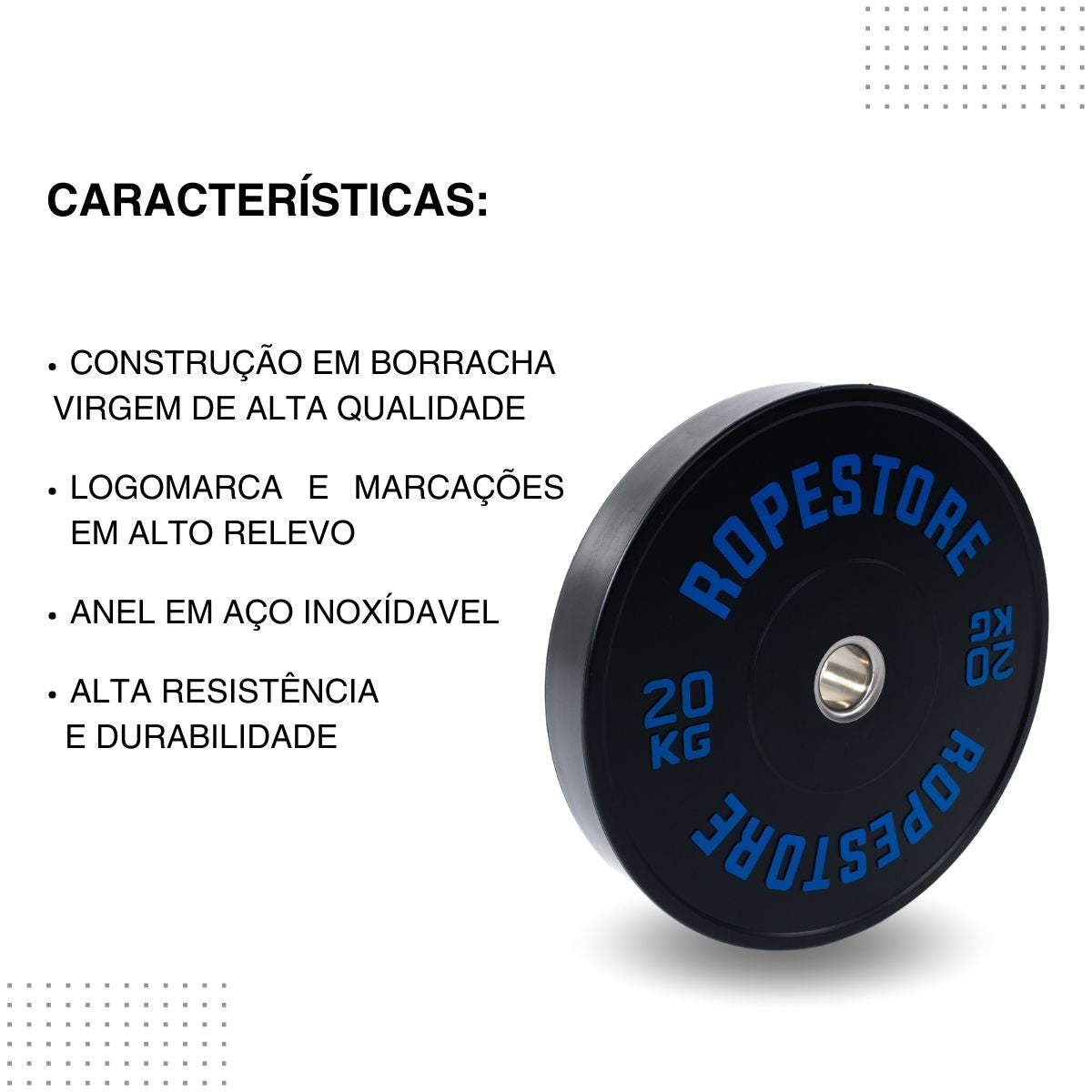 Anilha Olímpica Bumper Preta