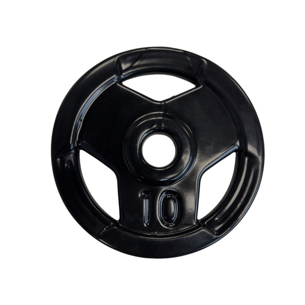 Anilha Olímpica Emborrachada Furo 54MM Preta