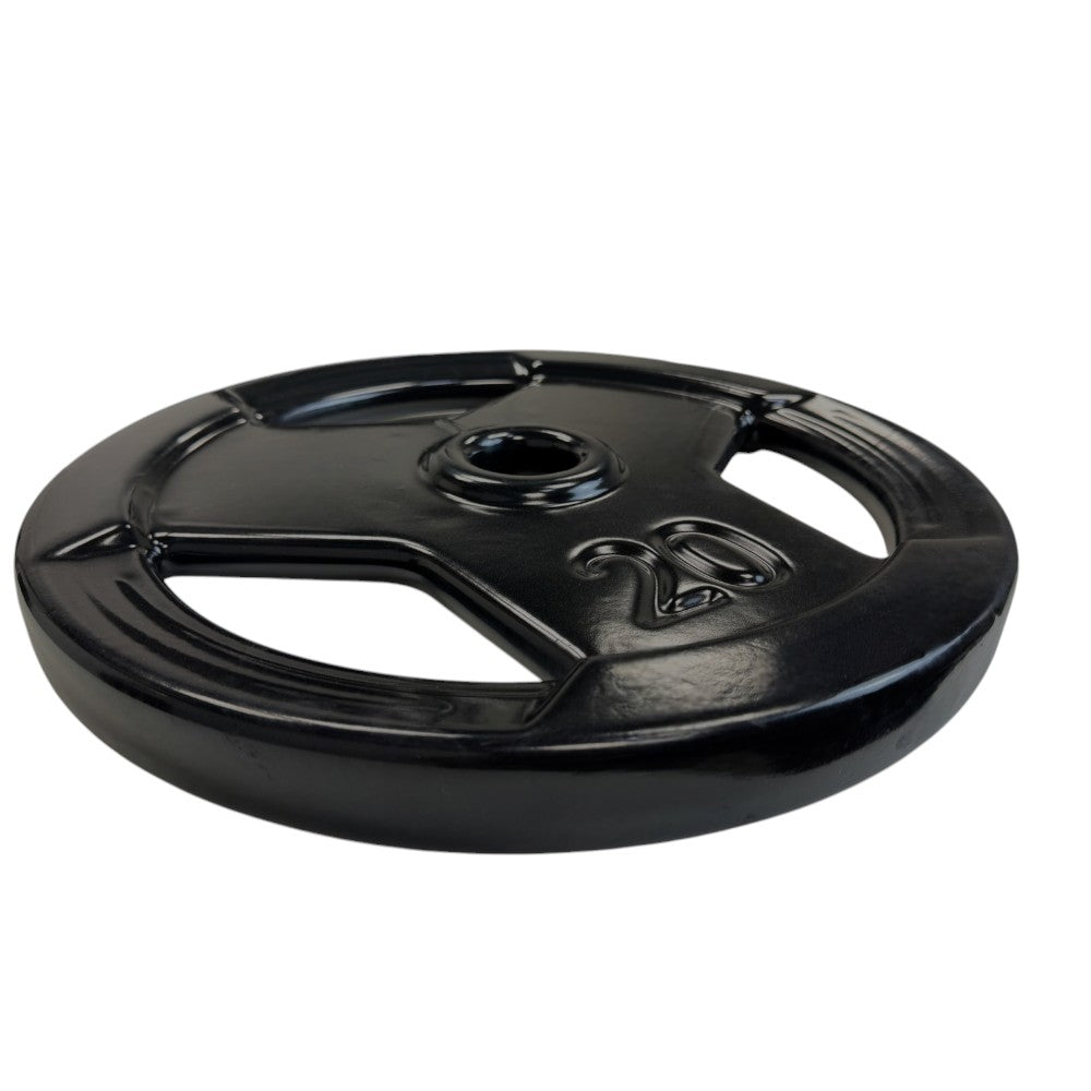 Anilha Olímpica Emborrachada Furo 54MM Preta