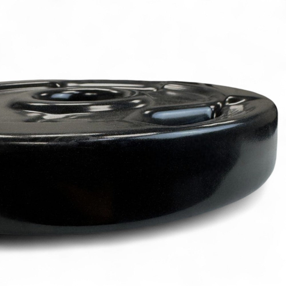 Anilha Olímpica Emborrachada Furo 54MM Preta