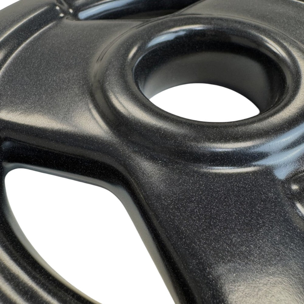 Anilha Olímpica Emborrachada Furo 54MM Preta
