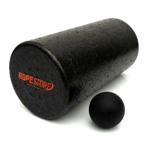 Kit Foam Roller Rolo de Massagem 30cm + Lacrosse Ball