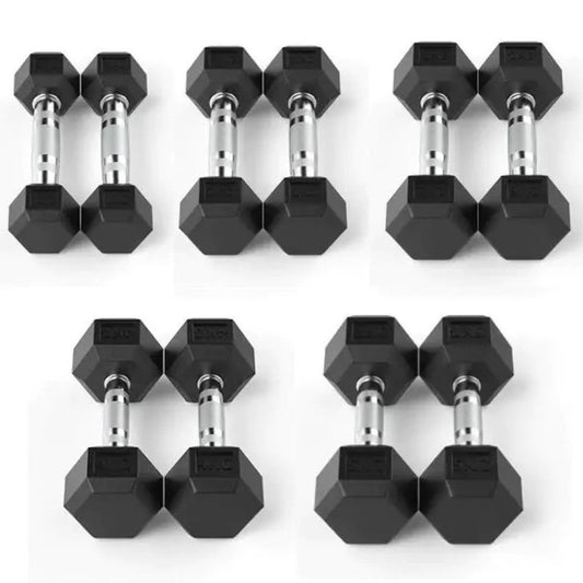 Kit Halteres Sextavados 1 a 5kg Par