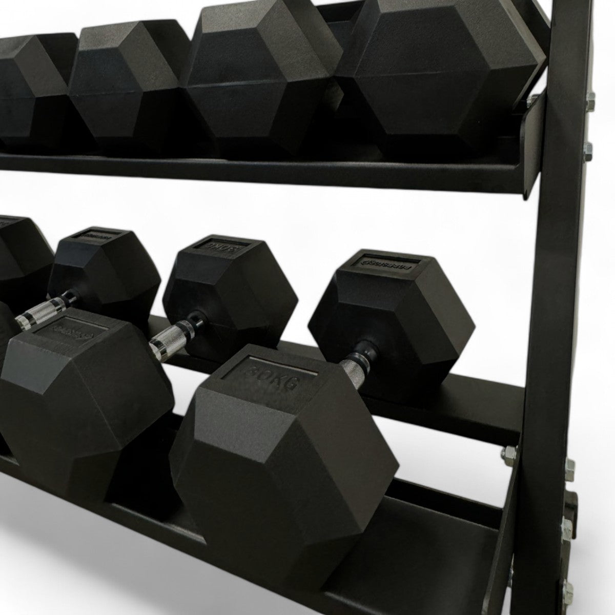 Kit Halteres Sextavados 12,5 a 30 kg com Expositor
