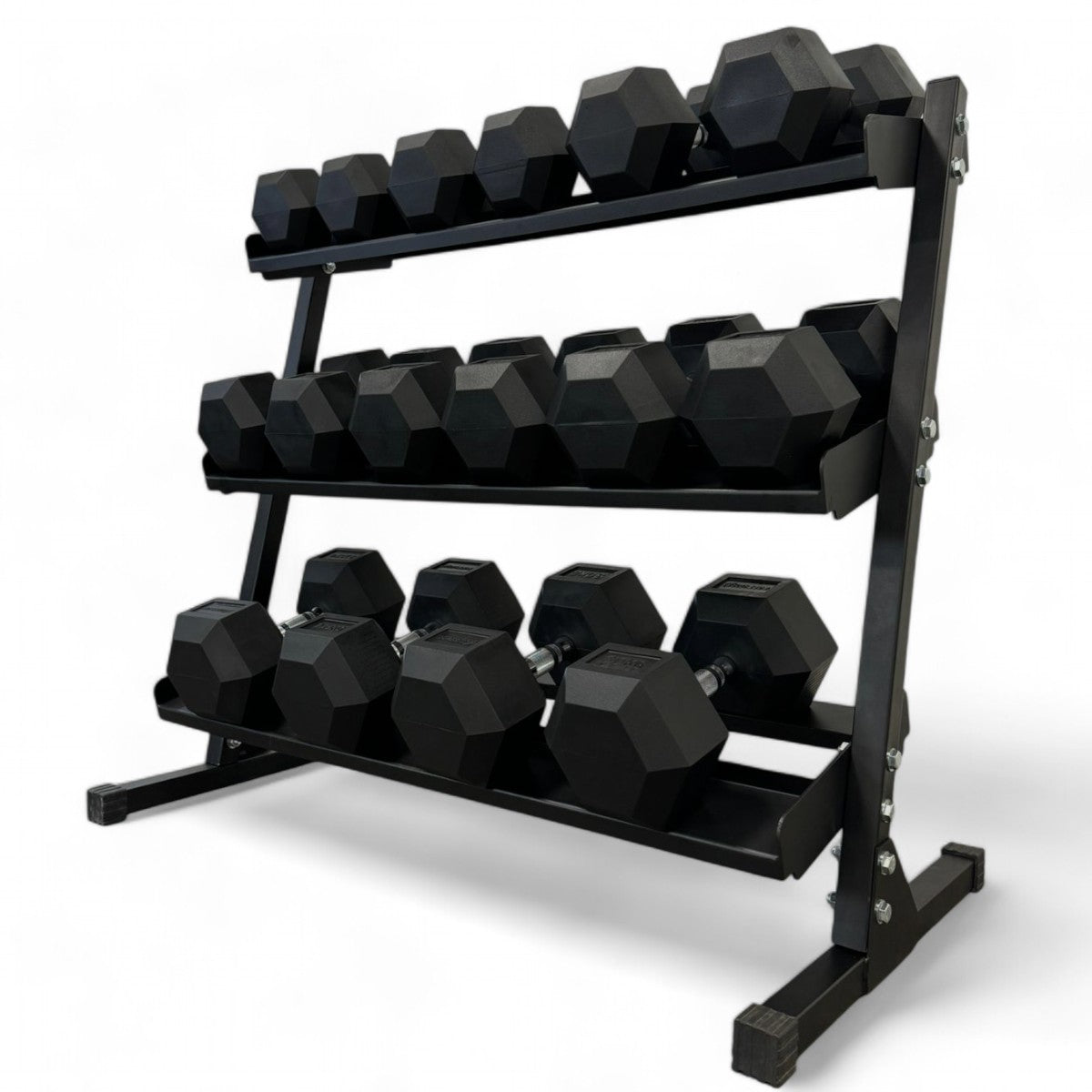 Kit Halteres Sextavados 12,5 a 30 kg com Expositor