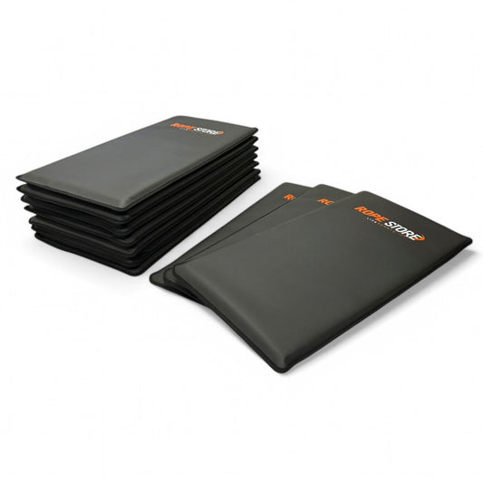 Kit com 10 Colchonetes 90 x 50 x 3 cm D60 Emborrachado Preto