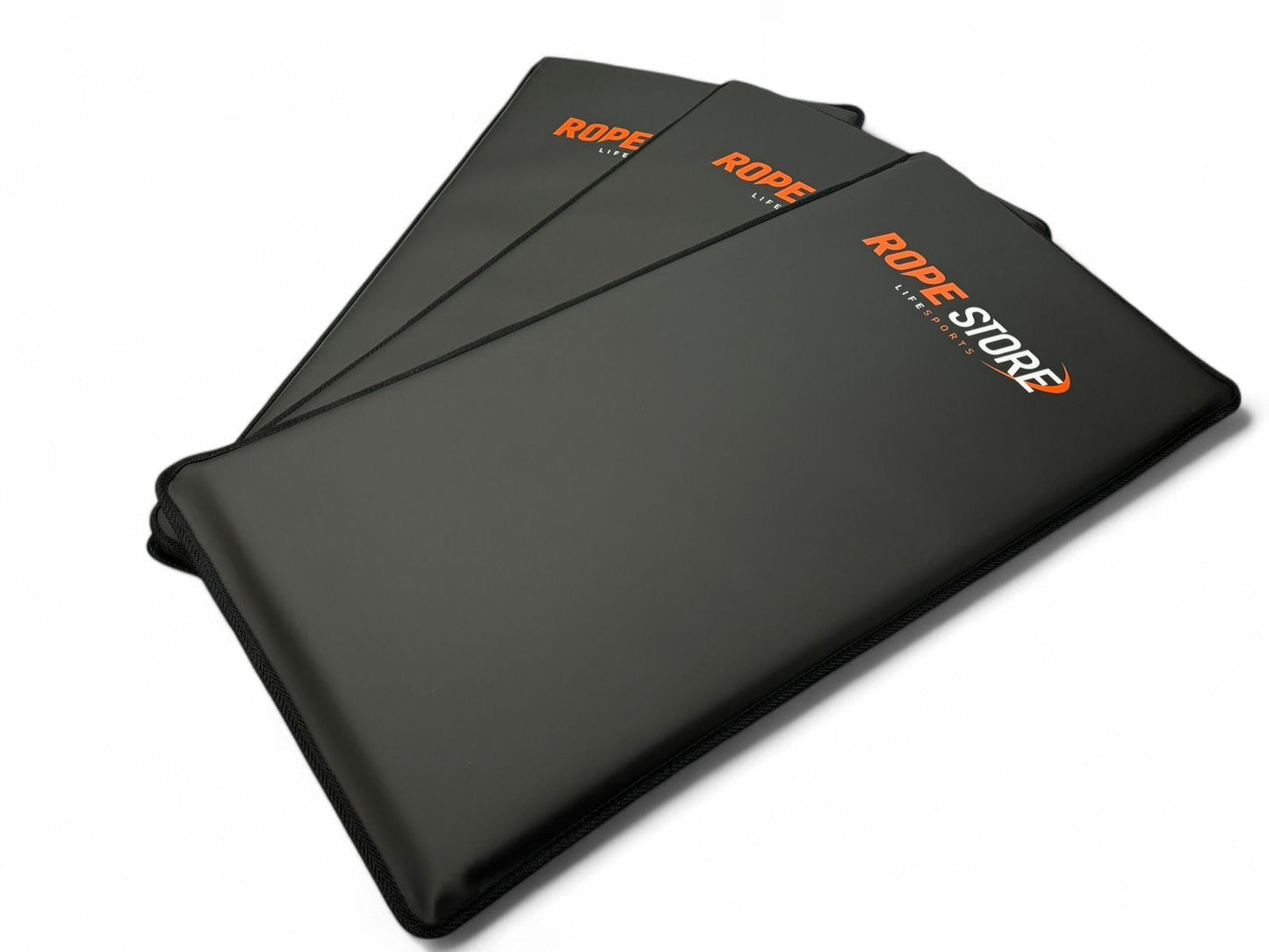 Kit com 3 Colchonetes 90 x 43 x 3 cm D60 Emborrachado Preto