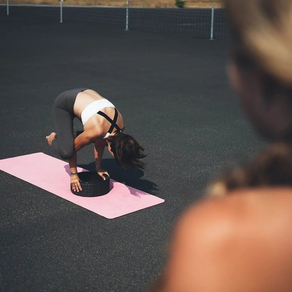 Anel Arco para Yoga e Pilates Roda Magic Circle Preto
