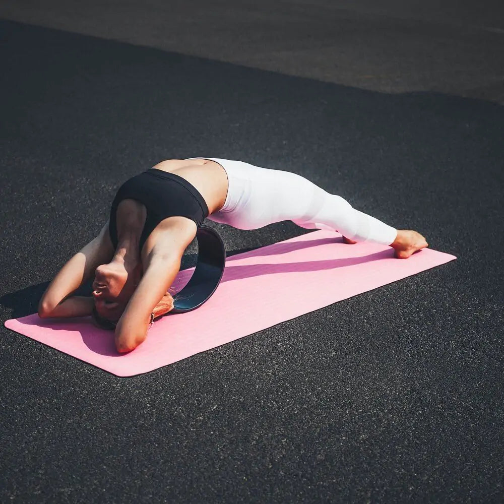 Anel Arco para Yoga e Pilates Roda Magic Circle Preto