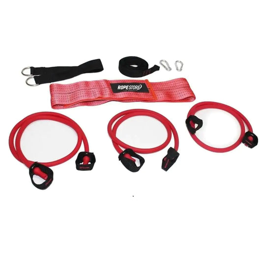 Cinto de Tração 3 Elásticos Vermelho Rope Store