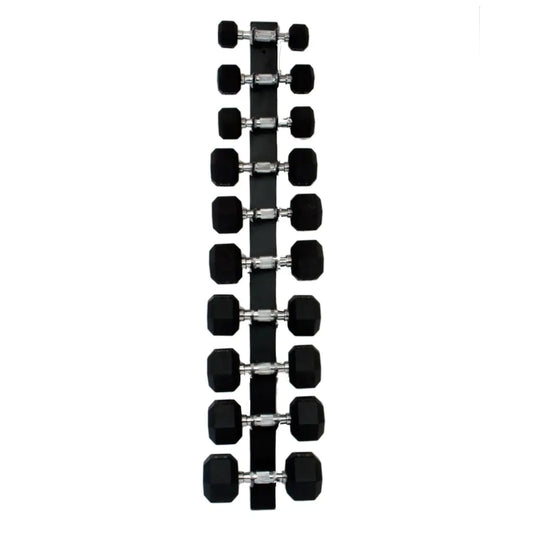 Expositor Suporte de Halteres de Parede 5 Pares Preto