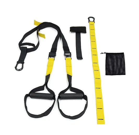 Fita de Suspensão Tipo TRX Amarelo X Preto