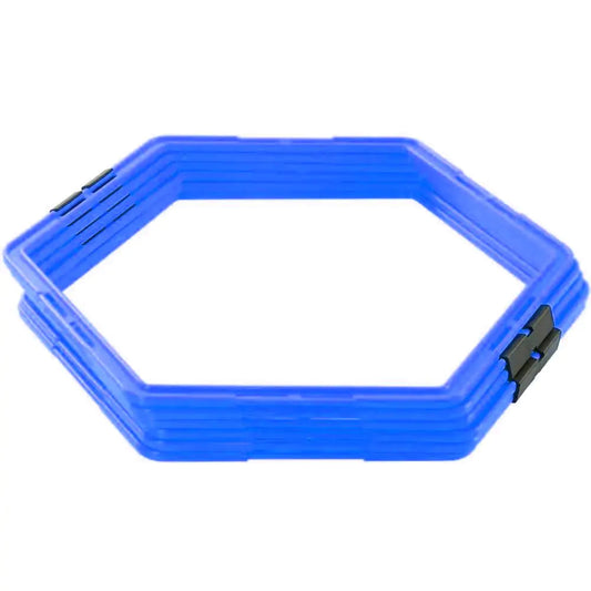 Argola de agilidade Grade Hexagonal 6 unidades Azul