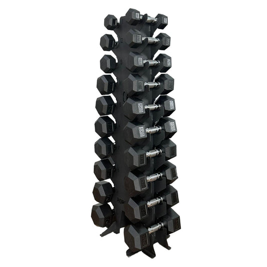 Kit Halteres Sextavados 1 a 10kg Par com Suporte RS-10