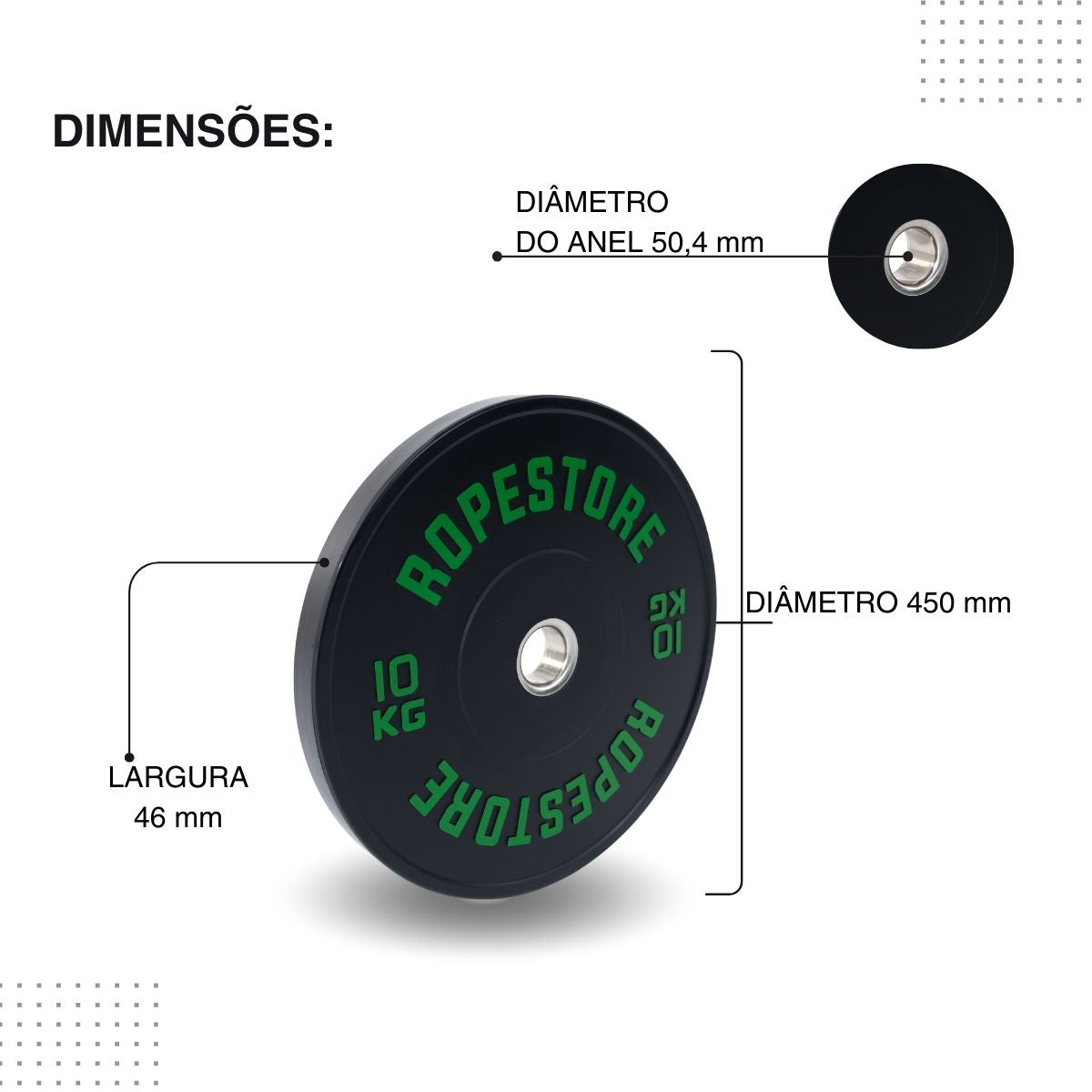 Kit Home Box Anilha Olímpica Bumper 50 kg + 1 Barra Olímpica Masculina Cerakote 20kg BC-20H