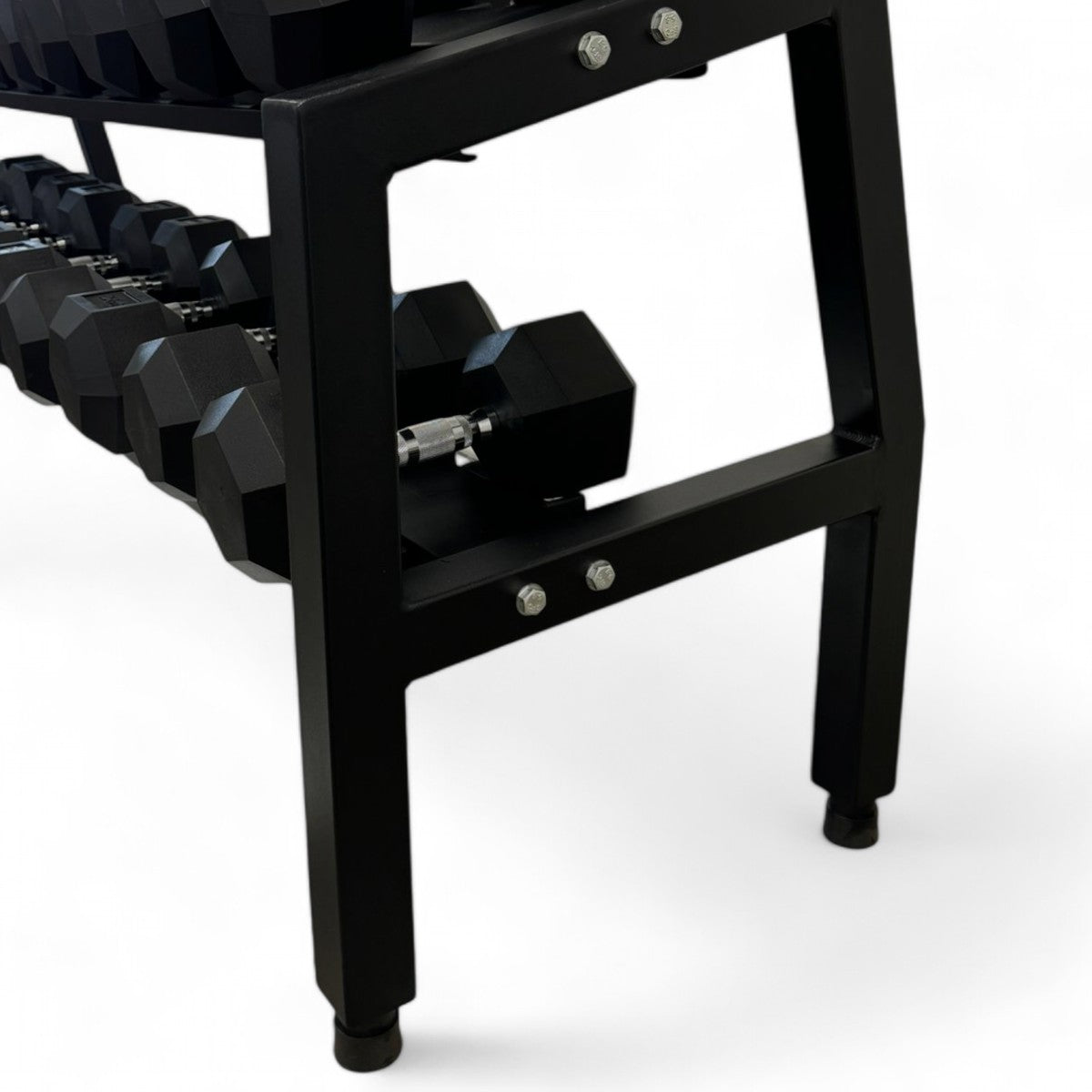 Kit Halteres Sextavados de 10 a 32,5 kg com Suporte Grande