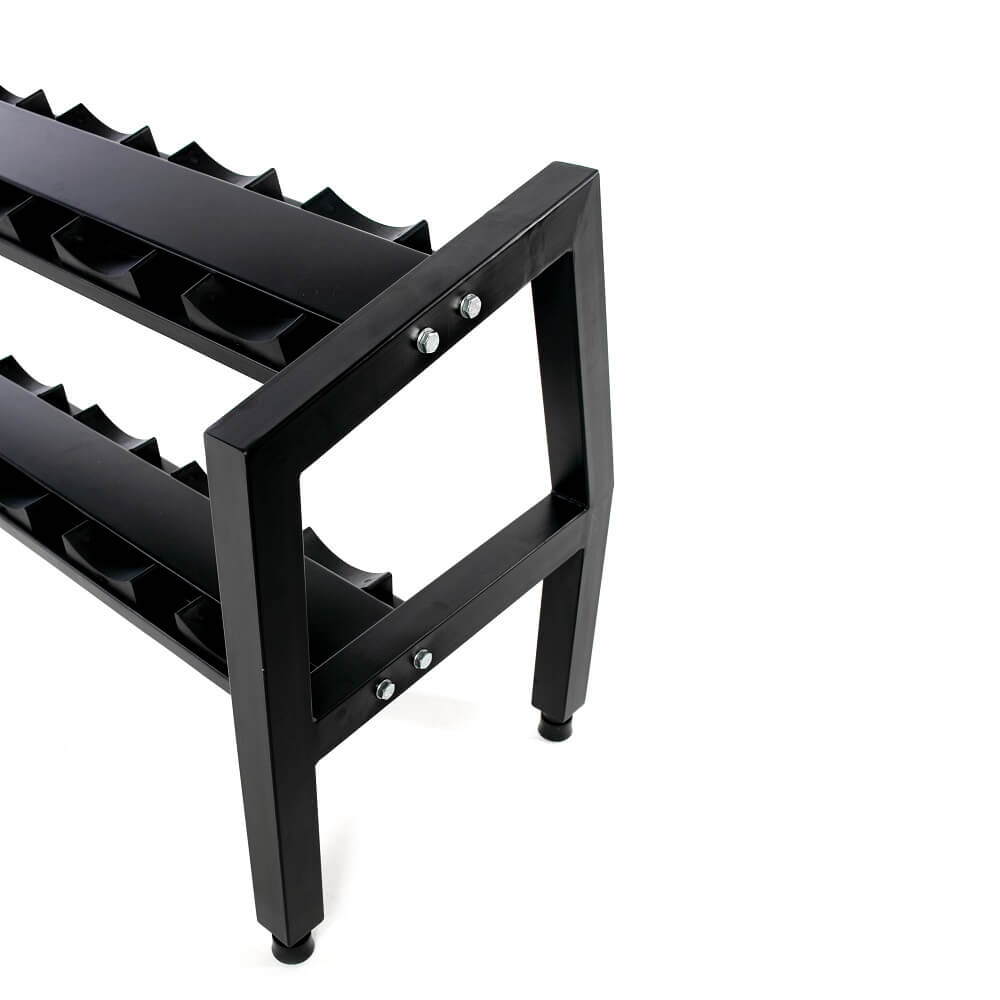 Kit Halteres Sextavados de 10 a 32,5 kg com Suporte Grande