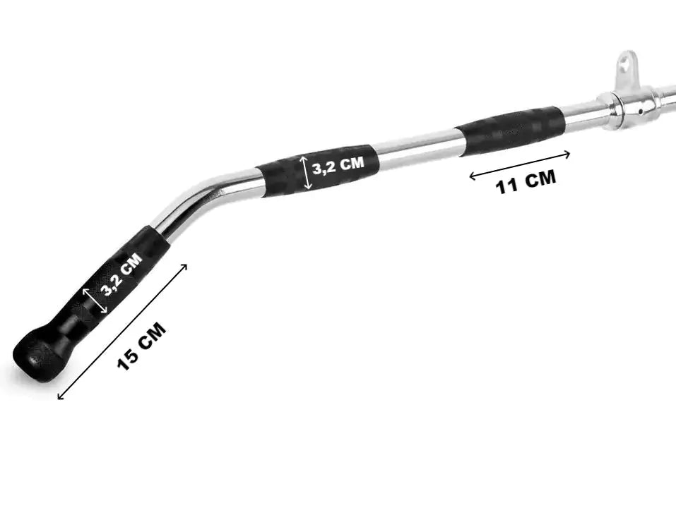Kit Puxadores Musculação Crossover Cromados Academia 7 Peças