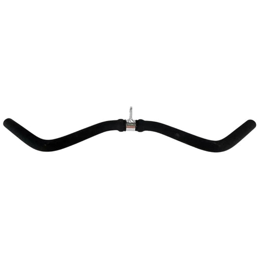 Puxador Curvo Duplo 70 cm Revestido Preto Maciço com Giro