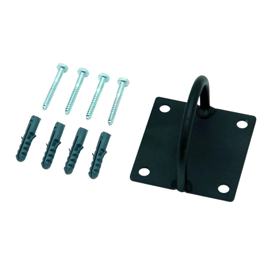 Kit Suporte Para Corda Naval Preto Fosco